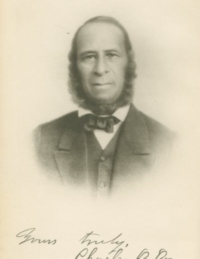 scan of a black and white photograph portrait of Charles B. Ray