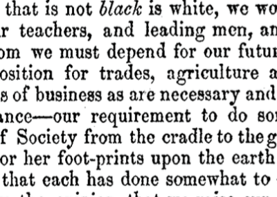 Excerpt from 1855 Convention Minutes