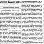 Newspaper scan of "The National Convention," in Frederick Douglass' Paper