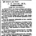 newspaper clipping from 1854