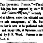 newspaper clipping from 1849
