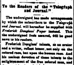 newspaper clipping from 1855