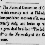 "The National Convention of Coloured Men," in Provincial Freeman, 10 November 1855.