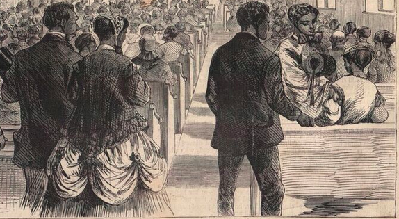 Detail from Theo David Sketch of 1869 Washington DC Convention
