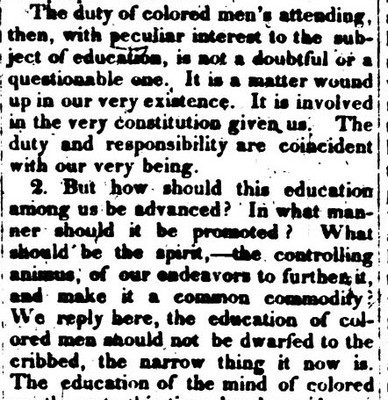 scan of a print newspaper clipping published 1848