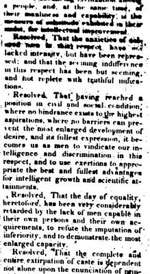 scan of a print newspaper clipping published 1848