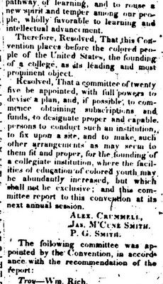 scan of a print newspaper clipping published 1848