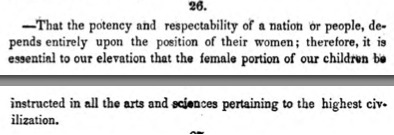 Convention minutes highlighting women's participation