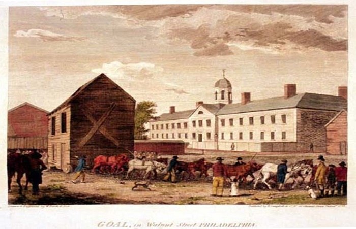 Color image of a blacksmith shop