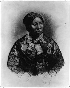 A restored photograph of Anna Murray Douglass. Image courtesy of Library of Congress.