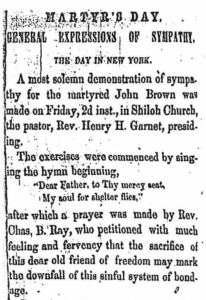Martyr's Day and Garnet Weekly Anglo-African 1859 Part 1 CLEAN COPY