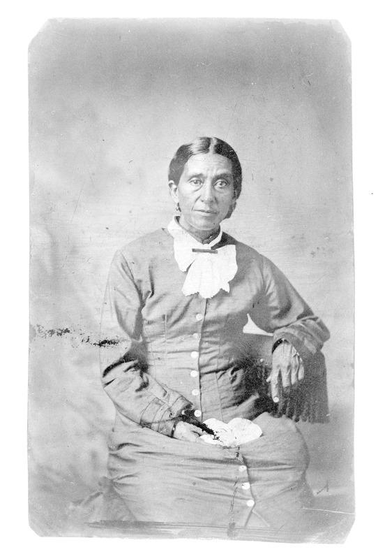 Black and white photograph of Mary Leary Langston