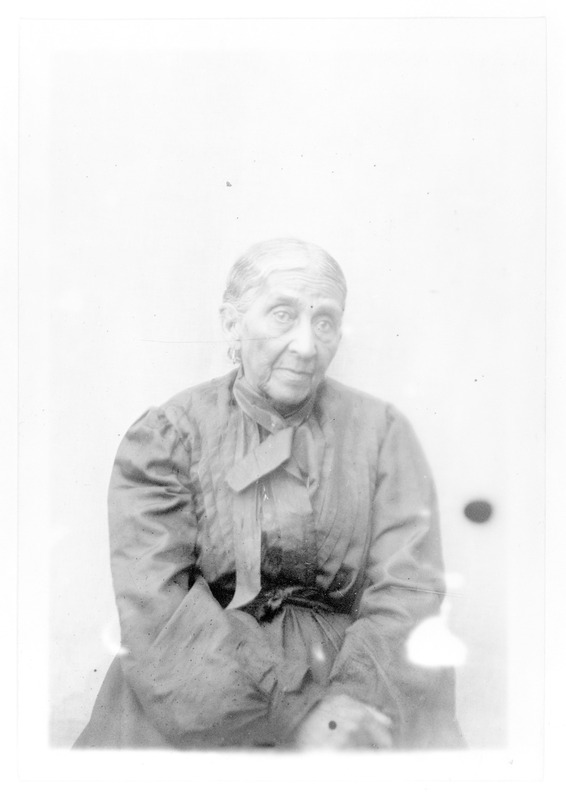 Black and white photograph of Mary Leary Langston