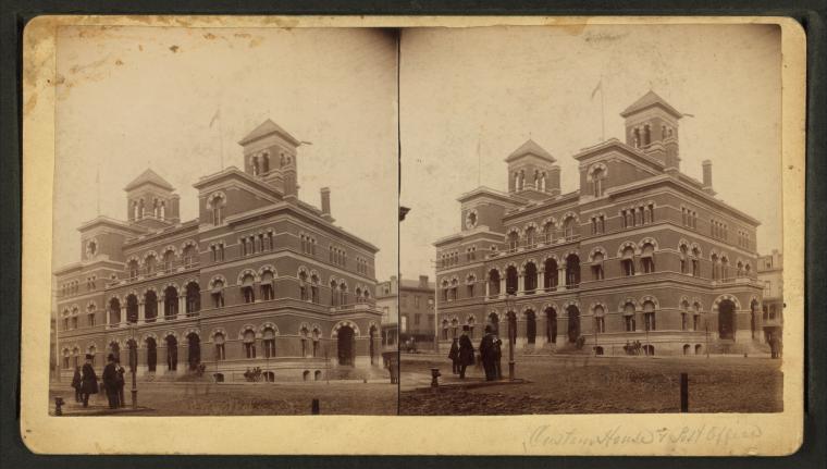 Scanned image of book containing image of Customs House