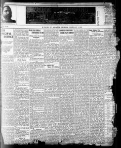 Scanned image of newspaper clipping