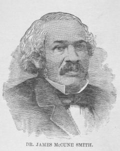 Black and white portrait of James McCune Smith