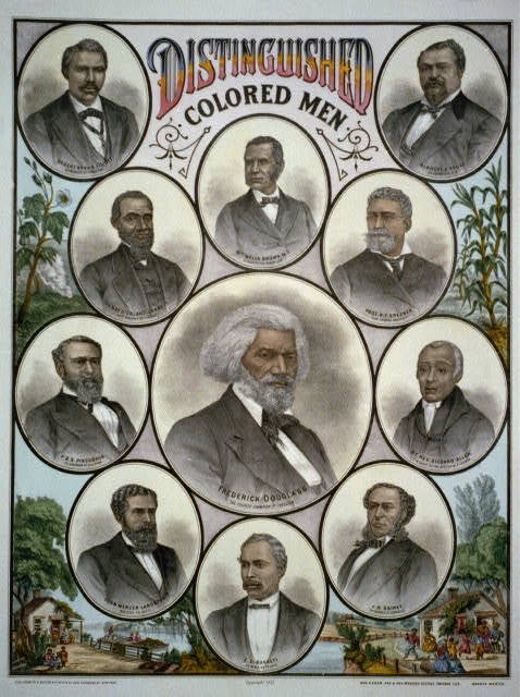 Color print of eleven men