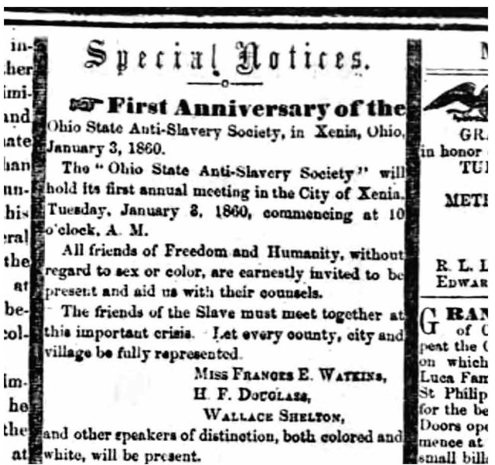 Black and white newspaper clipping