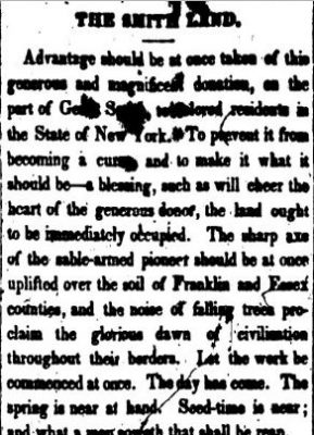Newspaper clipping, titled: